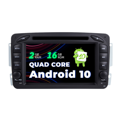 2 DIN Android Touch Screen Car Stereo With Gps And Bluetooth For Mercedes Benz