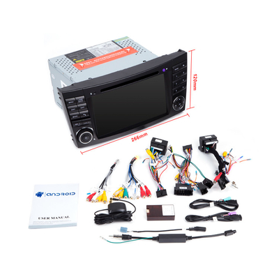 W211 E200 E300 Mercedes Benz Car Stereo Radio Quad Core Android 10.0 IPS Touch