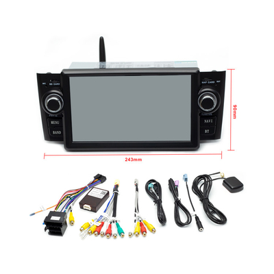 GPS Navigation Fiat Car Stereo Single Din Car Stereo With Touch Screen